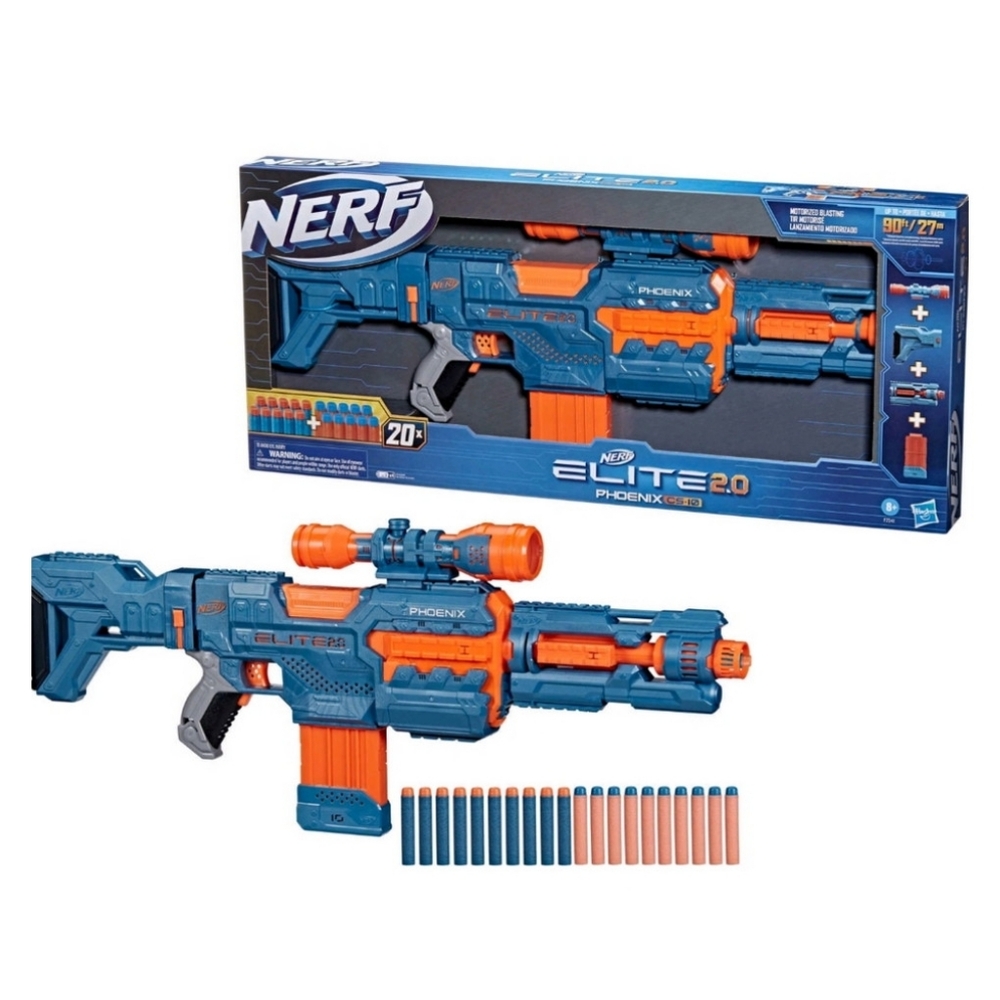 NERF CS-10 Phoenix Elite 2.0 Motorized Foam Dark Blaster